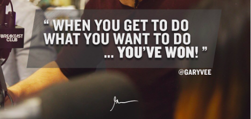 Gary Vee quote about winning
